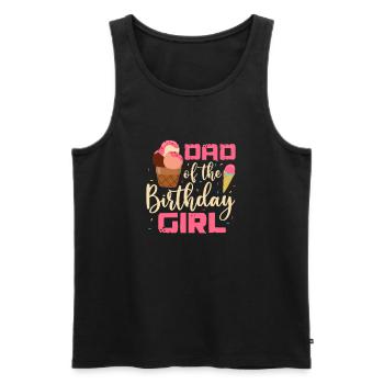 Eiscreme Eis Eiskrem Ice Cream Sommer Geschenk - Männer Premium Bio Tank Top - Schwarz - Vorne - Michal (187cm)