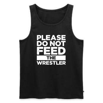 Lutteur lutteur Fight Wrestling Ringer cadeau - Débardeur bio Premium Homme - noir - Devant - Michal (187cm)