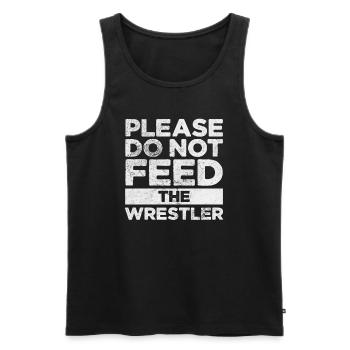 Wrestling - Männer Premium Bio Tank Top - Schwarz - Vorne - AI Model Male 178 light (178cm)
