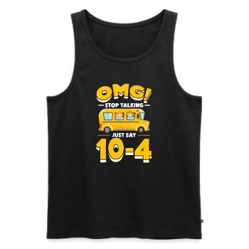 Bus Driver Bus Driver Bus Schuhlbus Gift - Men's Premium Organic Tank Top - black - Front - AI Model Male 178 light (178cm)