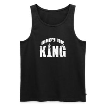 Chess Chessboard Checkmate Chess Player - Men's Premium Organic Tank Top - black - Front - Michal (187cm)