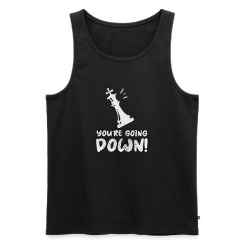 Schach - Männer Premium Bio Tank Top - Schwarz - Vorne - Michal (187cm)