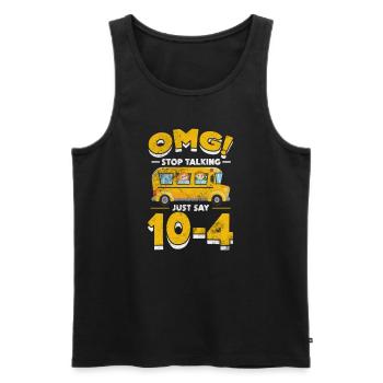 Busfahrer - Männer Premium Bio Tank Top - Schwarz - Vorne - AI Model Male 178 light (178cm)