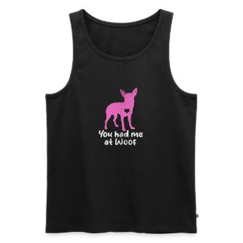 Chihuahua - Débardeur bio Premium Homme - noir - Devant - Michal (187cm)
