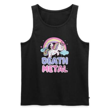 Death Metal - Männer Premium Bio Tank Top - Schwarz - Vorne - AI Model Male 178 light (178cm)