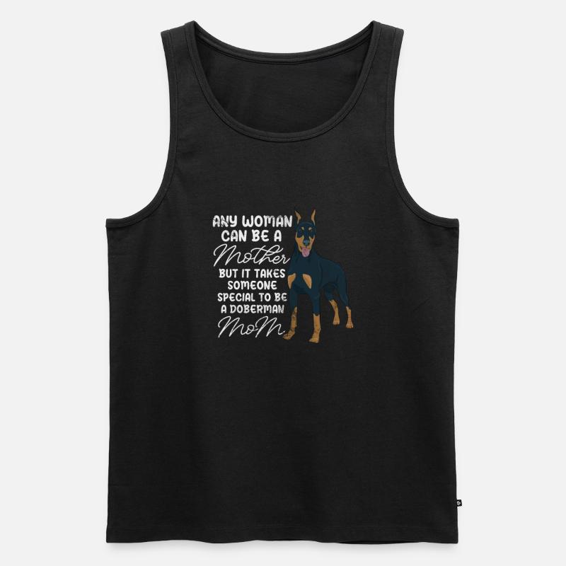 Dobermann - Männer Premium Bio Tank Top - Schwarz