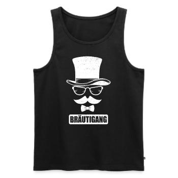 Junggeselle Jungesellenabschied - Männer Premium Bio Tank Top - Schwarz - Vorne - AI Model Male 178 light (178cm)