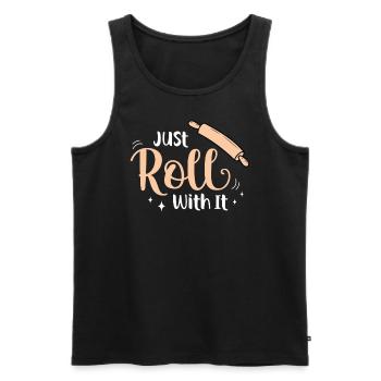 Baker Bakery Bakery Baking Gift - Men's Premium Organic Tank Top - black - Front - AI Model Male 178 light (178cm)