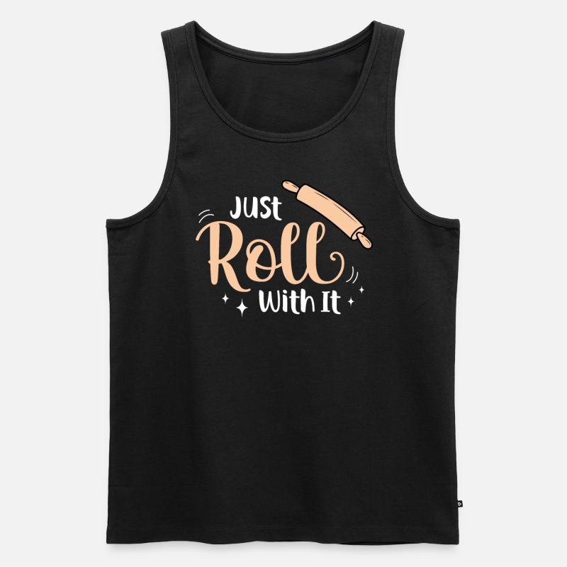Bäcker Bäckerein Backwaren Backen Geschenk - Männer Premium Bio Tank Top - Schwarz