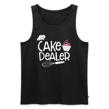 Cupcake - Men's Premium Organic Tank Top - black - Front - AI Model Male 178 light (178cm)