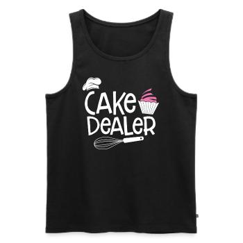 Cupcake Muffin Backen Geschenk - Männer Premium Bio Tank Top - Schwarz - Vorne - Michal (187cm)