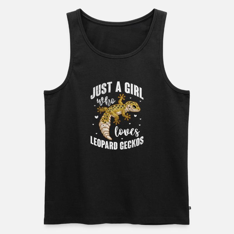 Gecko - Männer Premium Bio Tank Top - Schwarz
