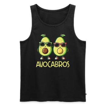 Avocado - Men's Premium Organic Tank Top - black - Front - AI Model Male 178 light (178cm)