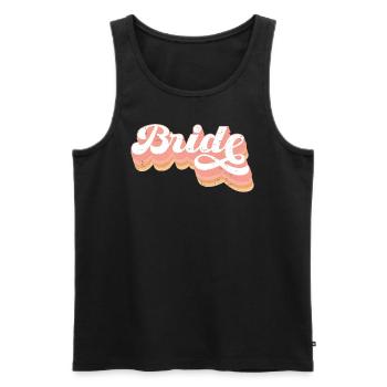 Junggesellin - Männer Premium Bio Tank Top - Schwarz - Vorne - AI Model Male 178 light (178cm)