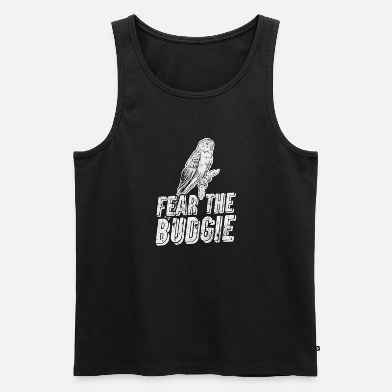 Wellensittich - Männer Premium Bio Tank Top - Schwarz