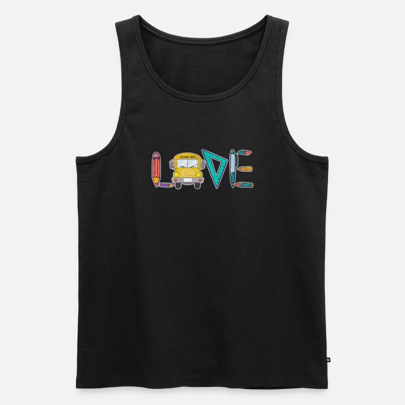 Busfahrer - Männer Premium Bio Tank Top - Schwarz