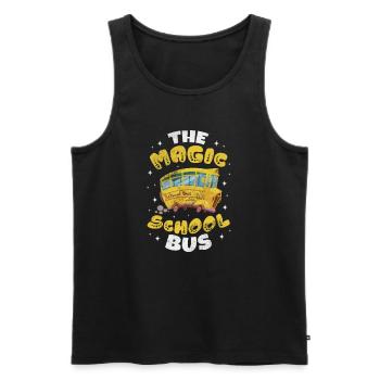 Busfahrer - Männer Premium Bio Tank Top - Schwarz - Vorne - AI Model Male 178 light (178cm)