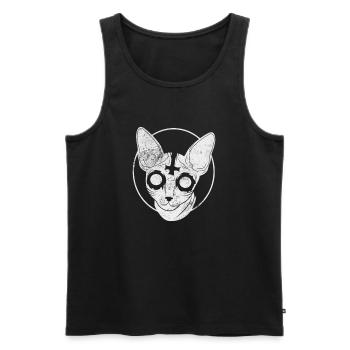 Death Metal - Männer Premium Bio Tank Top - Schwarz - Vorne - AI Model Male 178 light (178cm)