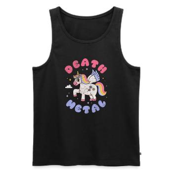 Death Metal - Männer Premium Bio Tank Top - Schwarz - Vorne - AI Model Male 178 light (178cm)