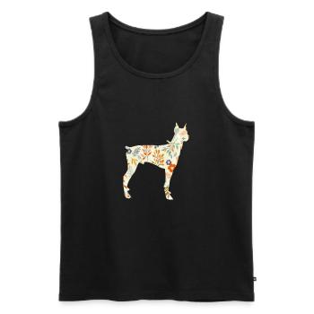 Doberman chien chiens cadeau pour animaux de compagnie - Débardeur bio Premium Homme - noir - Devant - Michal (187cm)