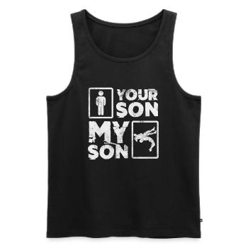 Wrestling - Männer Premium Bio Tank Top - Schwarz - Vorne - AI Model Male 178 light (178cm)
