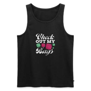 Cornhole - Männer Premium Bio Tank Top - Schwarz - Vorne - Michal (187cm)
