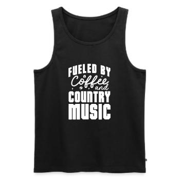 Cadeau de musique country country music - Débardeur bio Premium Homme - noir - Devant - Michal (187cm)