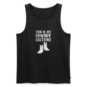 Cowboy - Männer Premium Bio Tank Top - Schwarz - Vorne - Michal (187cm)