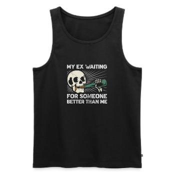 Scheidung - Männer Premium Bio Tank Top - Schwarz - Vorne - AI Model Male 178 light (178cm)
