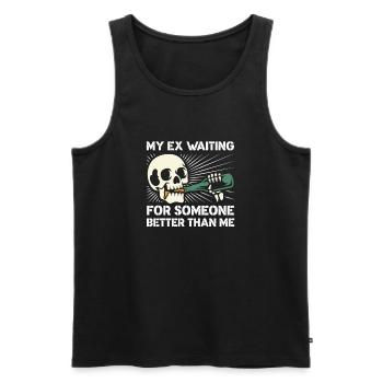 Divorce Separation End Relationship Gift - Men's Premium Organic Tank Top - black - Front - AI Model Male 178 light (178cm)