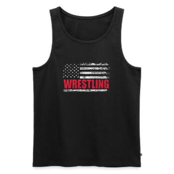 Wrestling - Men's Premium Organic Tank Top - charcoal grey - Front - Alexander (188cm)