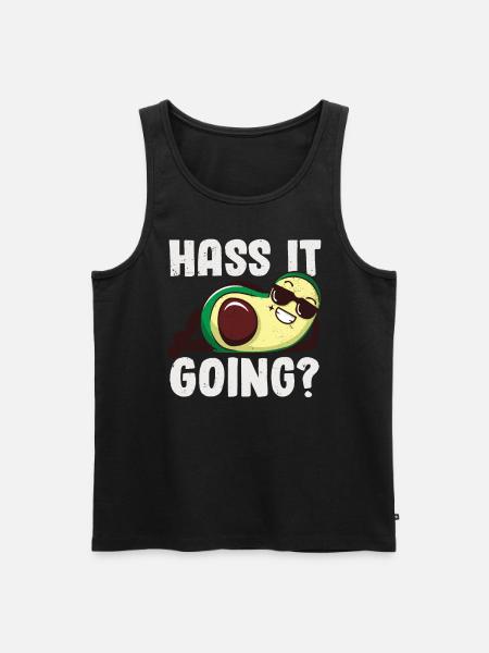 Avocado - Men's Premium Organic Tank Top - black