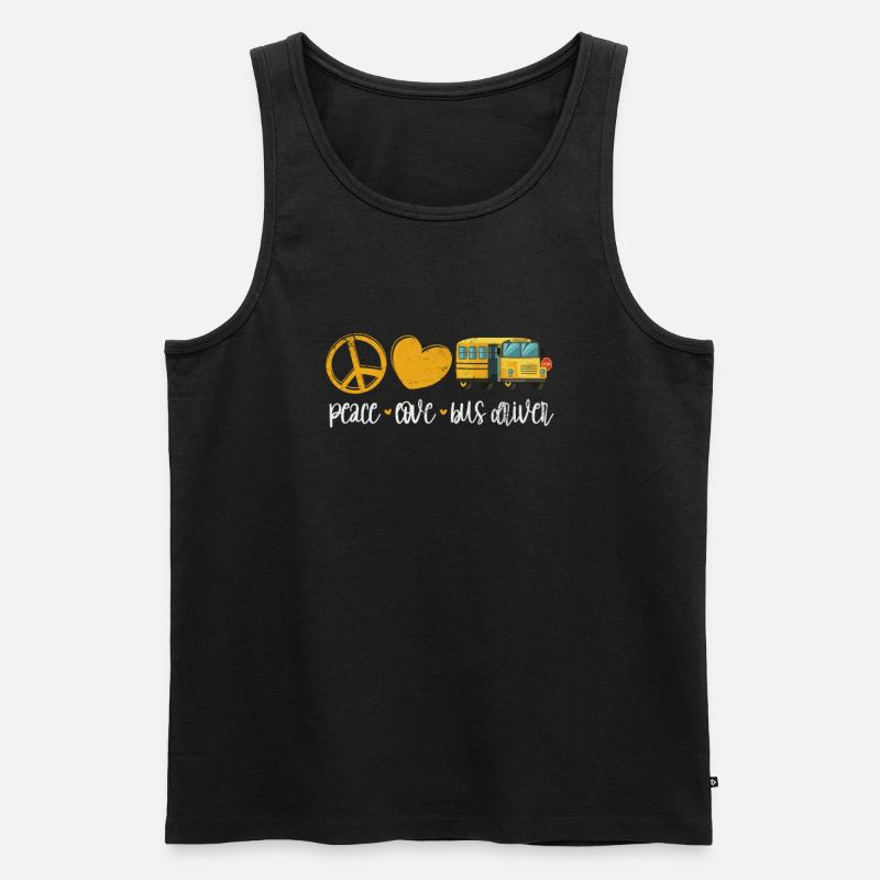 Busfahrer - Männer Premium Bio Tank Top - Schwarz