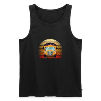 Bus Driver Bus Driver Bus Schuhlbus Gift - Men's Premium Organic Tank Top - black - Front - AI Model Male 178 light (178cm)