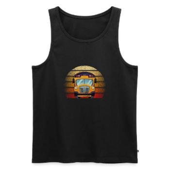 Busfahrer - Männer Premium Bio Tank Top - Schwarz - Vorne - AI Model Male 178 light (178cm)