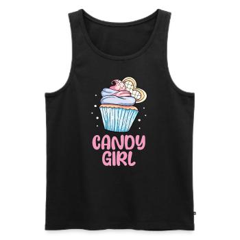 Cupcake Muffin Backen Geschenk - Männer Premium Bio Tank Top - Schwarz - Vorne - Michal (187cm)