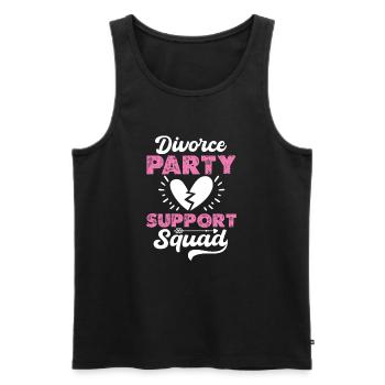Divorce Separation End Relationship Gift - Men's Premium Organic Tank Top - black - Front - AI Model Male 178 light (178cm)