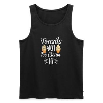 Eiscreme - Männer Premium Bio Tank Top - Schwarz - Vorne - Michal (187cm)