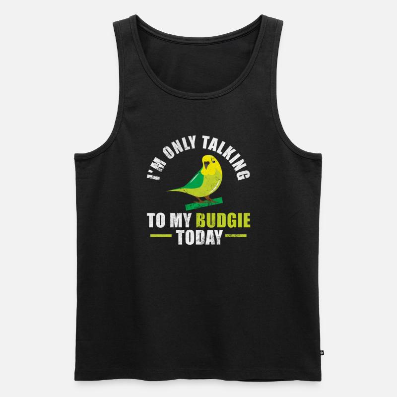 Wellensittich - Männer Premium Bio Tank Top - Schwarz