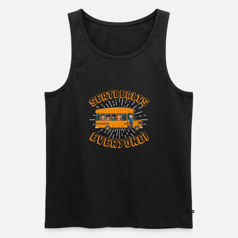 Busfahrer - Männer Premium Bio Tank Top - Schwarz