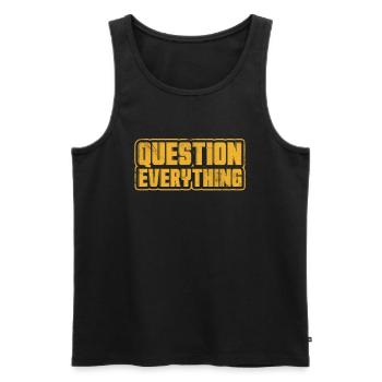 Conspiracy - Men's Premium Organic Tank Top - black - Front - Michal (187cm)