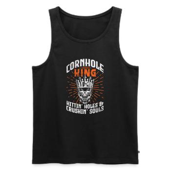 Cornhole - Men's Premium Organic Tank Top - black - Front - Michal (187cm)