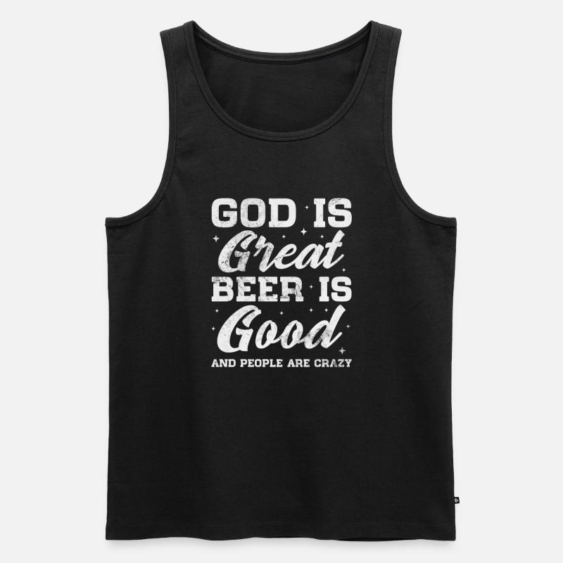 Country - Männer Premium Bio Tank Top - Schwarz