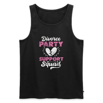 Divorce - Men's Premium Organic Tank Top - black - Front - Michal (187cm)