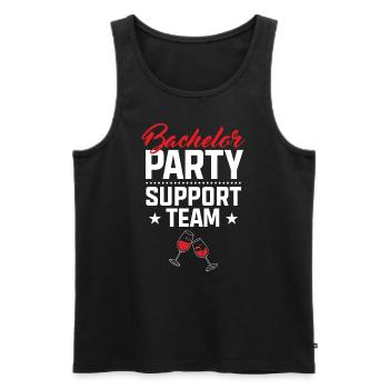 Bachelorette Hen Party Bride - Men's Premium Organic Tank Top - black - Front - AI Model Male 178 light (178cm)