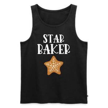 Baker - Men's Premium Organic Tank Top - black - Front - AI Model Male 178 light (178cm)