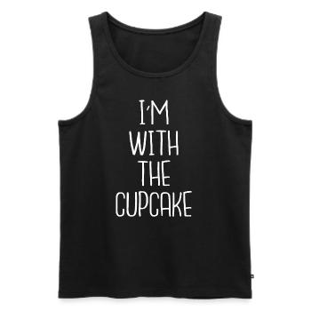 Cupcake Muffin Backen Geschenk - Männer Premium Bio Tank Top - Schwarz - Vorne - Michal (187cm)