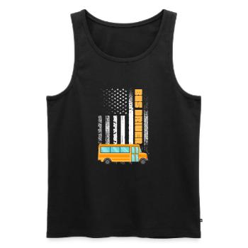 Bus Driver Bus Driver Bus Schuhlbus Gift - Men's Premium Organic Tank Top - black - Front - AI Model Male 178 light (178cm)