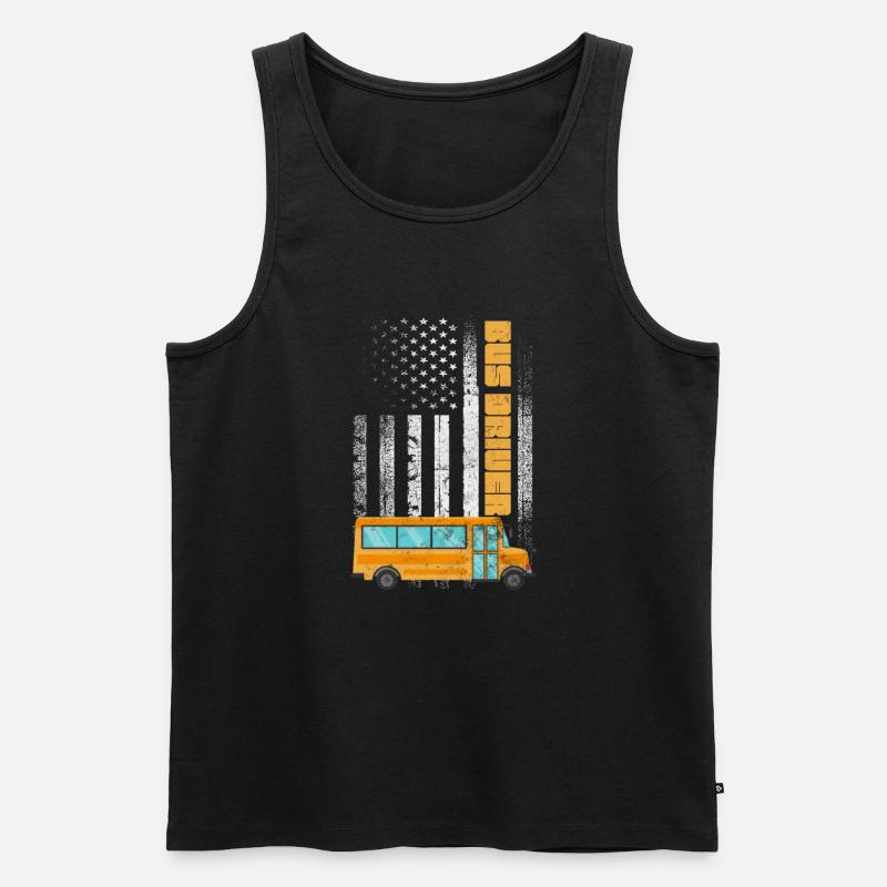 Busfahrer - Männer Premium Bio Tank Top - Schwarz
