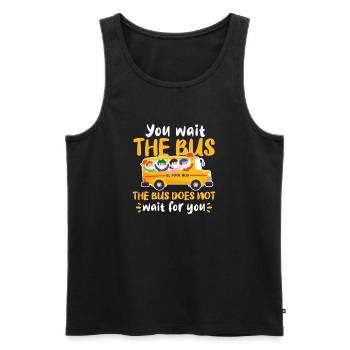 Bus Driver Bus Driver Bus Schuhlbus Gift - Men's Premium Organic Tank Top - black - Front - AI Model Male 178 light (178cm)